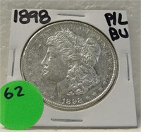 1898 BU PROOF-LIKE MORGAN SILVER DOLLAR