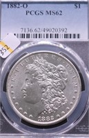 1882 O PCGS MS62 MORGAN DOLLAR