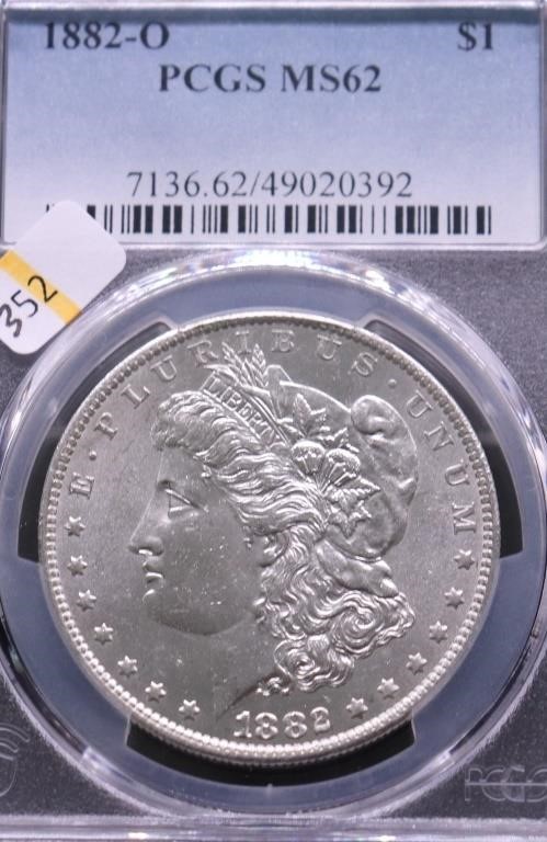 White Marble Coin Auction