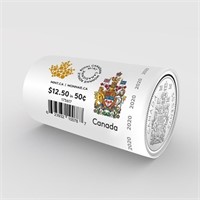 2020 Canada Special Wrap Roll 25 x Fifty Cents 1