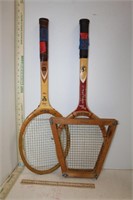 Spalding Wooden Tennis Rackets  2