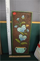 Wooden Floral Wall Hanging