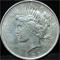 1922 Peace Silver Dollar