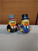 Warren Buffett & Charlie Munger 4" rubber ducks