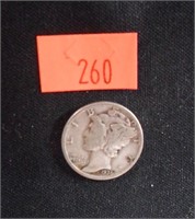 1936 Mercury Silver Dime - VG8