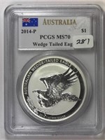 2014 Wedge Tailed Eagle PCGS MS70