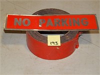 No Parking Sticky Sign & Duct Tape