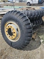 (4) Military 11.00-20 Tires & Rims