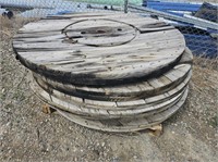 (9) 57" D Wood Rounds