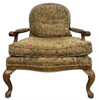 Broyhill French Style Floral Upholstery Armchair