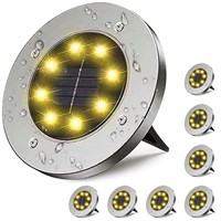 SM4439  Cowin Solar Ground Lights, 8 Pack, 8 LED,