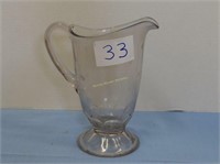Pressed glass Water Pitcher