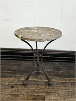 French Art Deco Marble Top Table