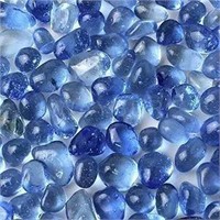 WAYBER Glass Stones, 1Lb/460g Irregular Sea