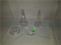 Waterford Crystal Dresser Set Perfume Ring Dish