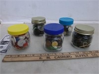 5 Jars of Buttons
