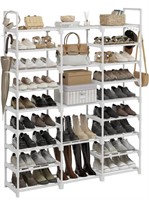 WOWLIVE 9 TIERS LARGE SHOE RACK WHITE