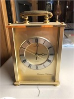 Seiko 6 x 8" Quartz Brass Mantle Clock