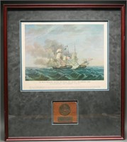 U.S. Constitution vs Guerriere Ship Duel Print
