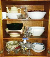 Various Serving Bowls, Dishware, Teapot