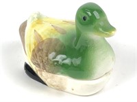 Vintage Ceramic Duck Trinket Box