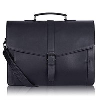 ESTARER Men's Leather Briefcase for Travel/Office