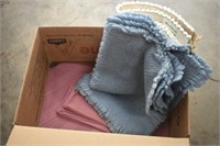 BOX OF CLOTHING & PLACEMATS