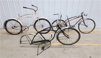 Vintage Schwinn, Sears & Roebuck, and Hawthorne