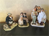 3 Norman Rockwell Figurines