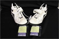 Wesley Walls Game Worn Panthers Shoes Autographed