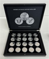 (20) AMERICAN EAGLE 1oz SILVER DOLLARS SET