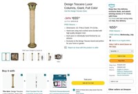 B7671  Design Toscano Luxor Columns, Giant, Full C