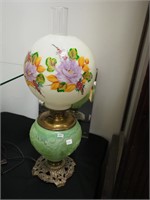 Gone with the Wind lamp, font is green slag-like