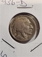 Better Grade 1936-D Buffalo nickel