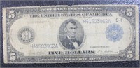 1914 Federal Reserve $5 bill