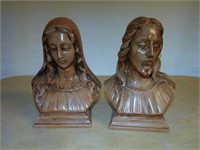 1970 Holland Mold Ceramic Busts