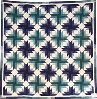 Pineapple Blossom, bed quilt, 102" x 101"