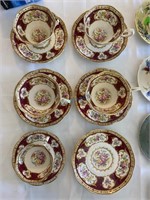 Royal Albert 'Lady Hamilton' Tea Cup & Saucer Set