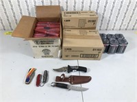 BATTERIES, FLARES, KNIVES