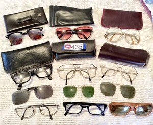 Vintage mid century glasses lot- 1950s thru 1980s