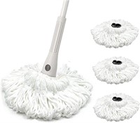JEHONN Self-Wringing Mop with 4 Washable Heads,