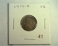 1914-D LINCOLN CENT VG KEY DATE