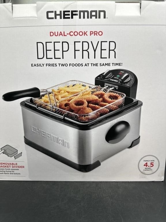Chefman 4.5L Dual Cook Pro Deep Fryer