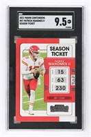 GRADED PATRICK MAHOMES II FOOTBALL CARD