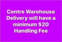 Shipping & Centre Delivery  Information