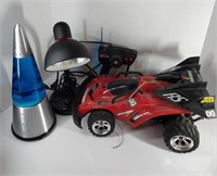 Lava Lamp, Desk Lamp, Remote Car (untested)