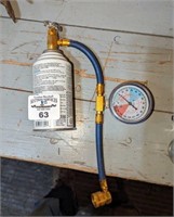 Red Tex Refridgerant recharge hose/gauge