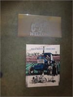 Ford Tractor Wall Graphic & Welcome Tractor Mirror