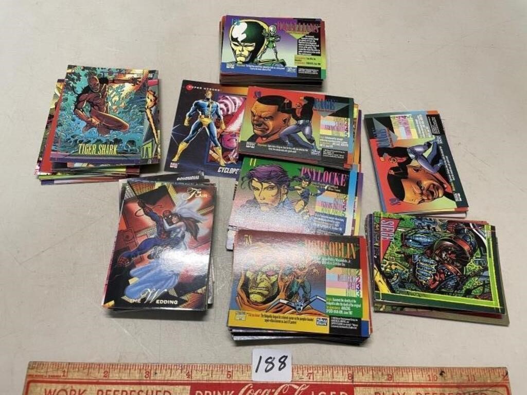 VARIOUS MARVEL PLAYING CARDS