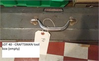 CRAFTSMAN tool box, empty